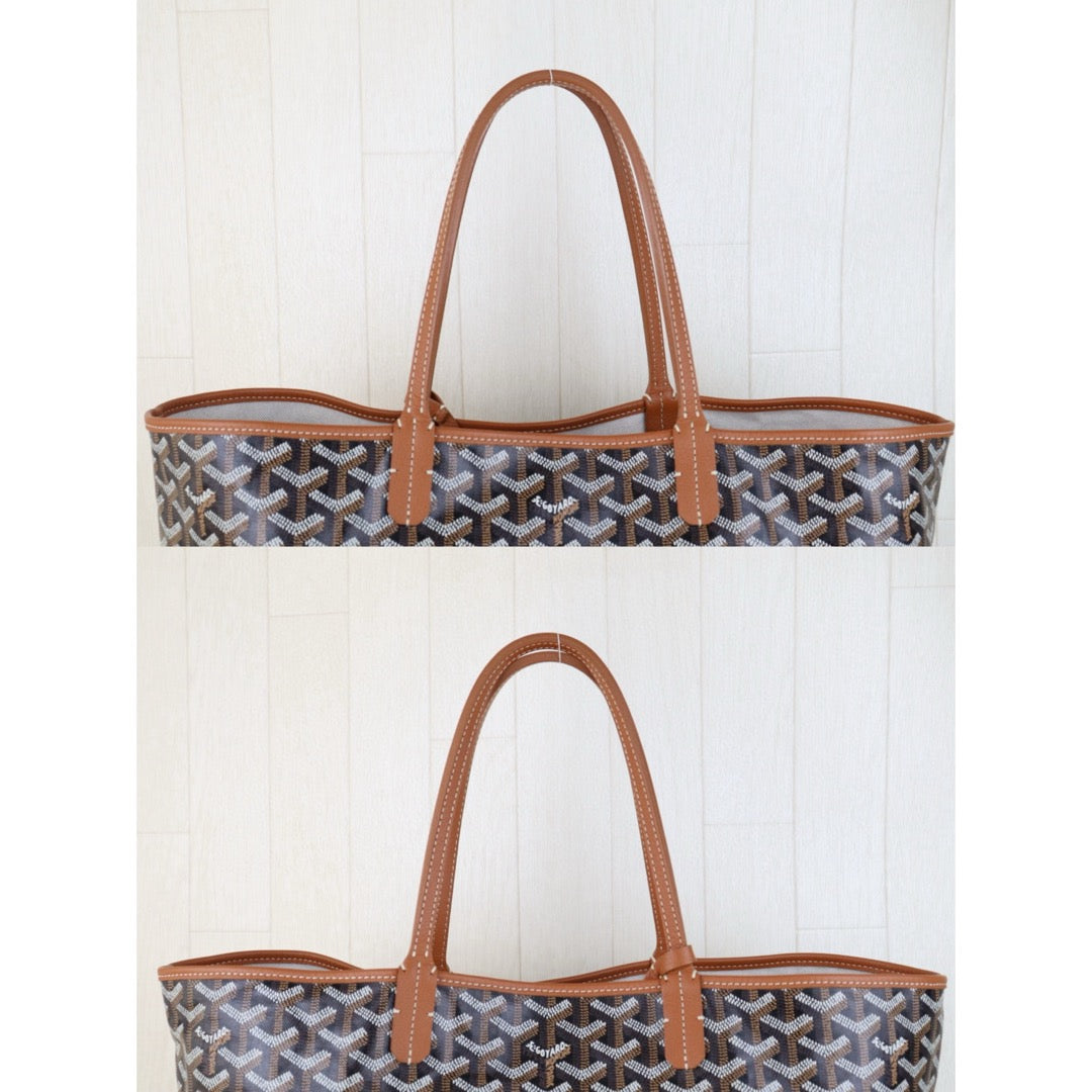 Very Good ( Rank A)｜ Goyard Saint-Louis PM Tote Bag Brown｜H25011102