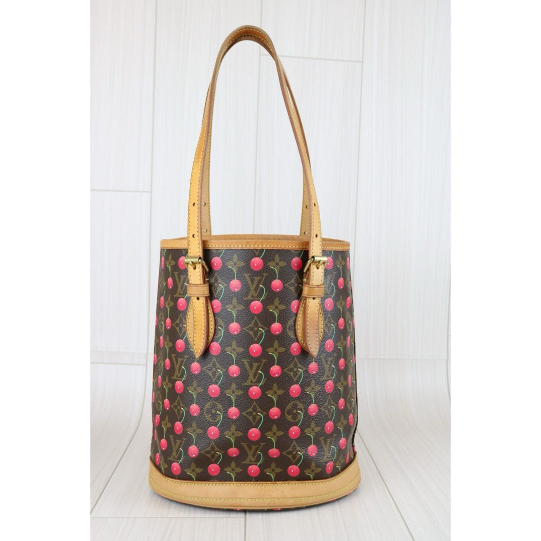 Good ( Rank AB)｜ LV Takashi Murakam Cherry Monogram Petit Bucket PM Tote Bag｜J25010901