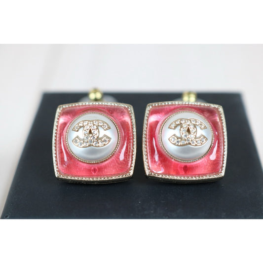 Excellent（Rank SA）｜CHANEL Coco Mark Sugar Cube Pearls Earrings ｜Q24082901