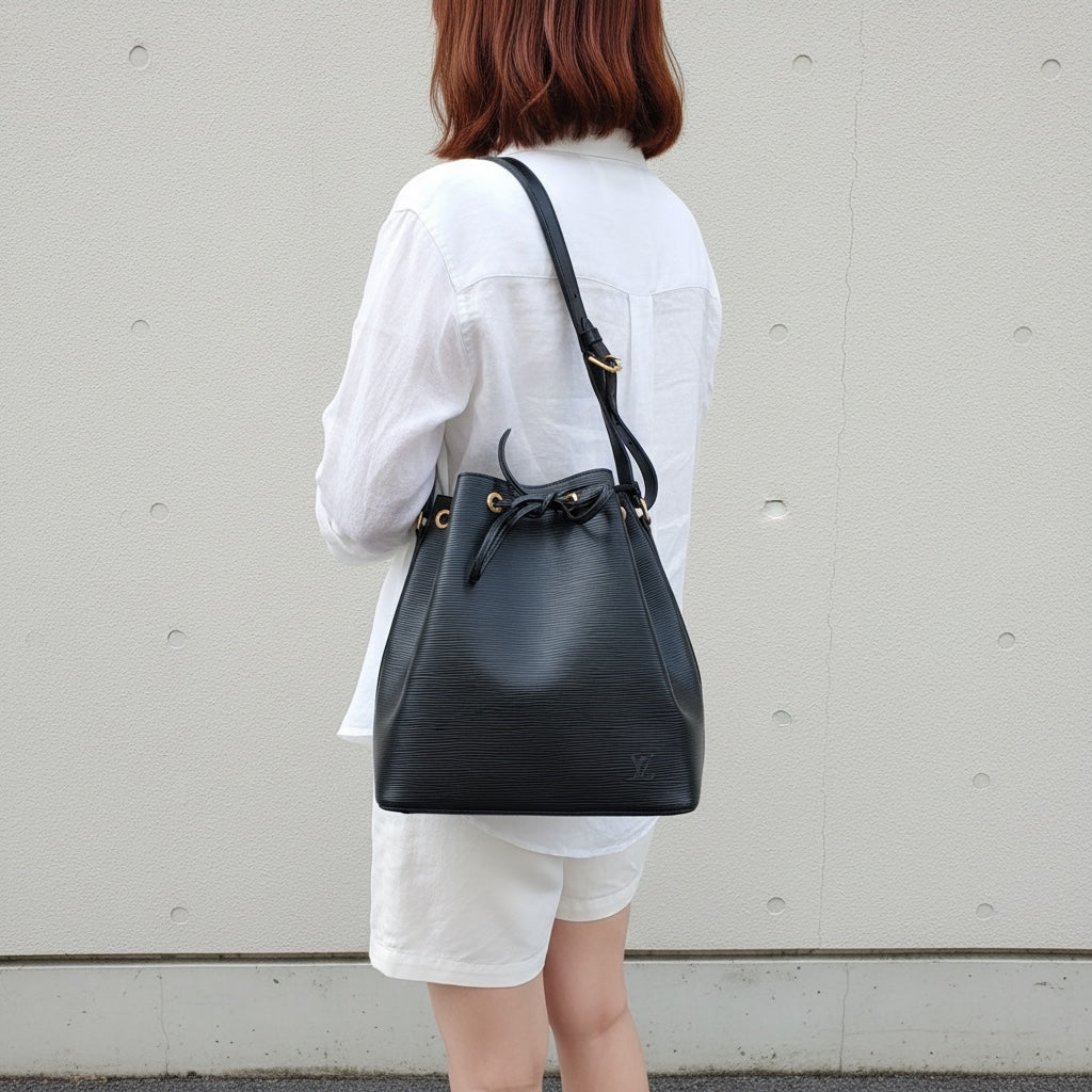 Include Entrupy Certificate of Authenticity｜Very Good ( Rank A) ｜ Louis Vuitton Epi Noe Shoulder Bag Black｜26062302