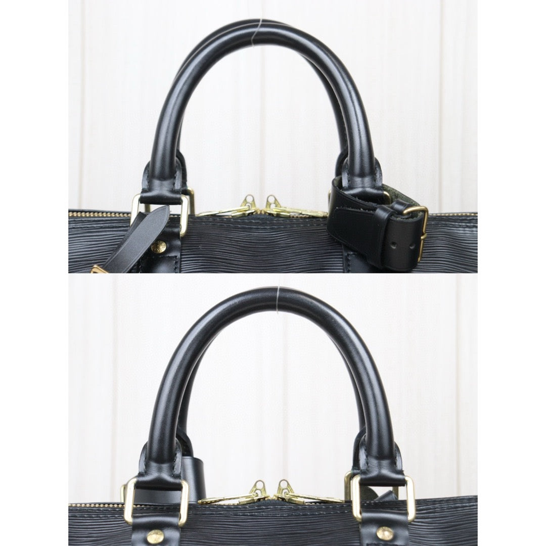 Good ( Rank AB)｜ LV Epi Keypol Bandrière 45 Black Hand Bag｜24122708