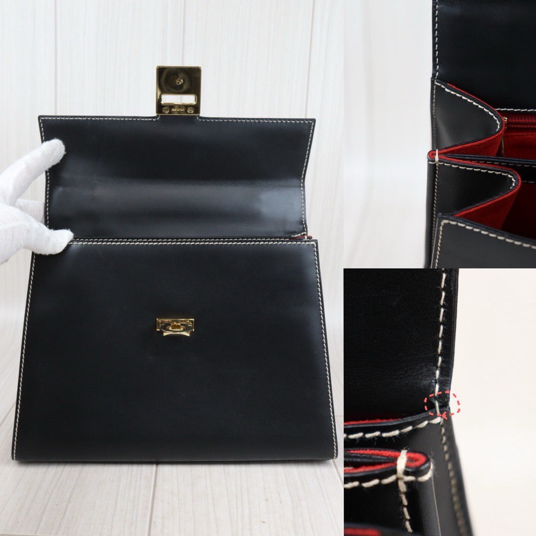 Rank A  ｜Ferragamo Gancini 2WAY Handbag  Shoulder Bag｜ Q24021531