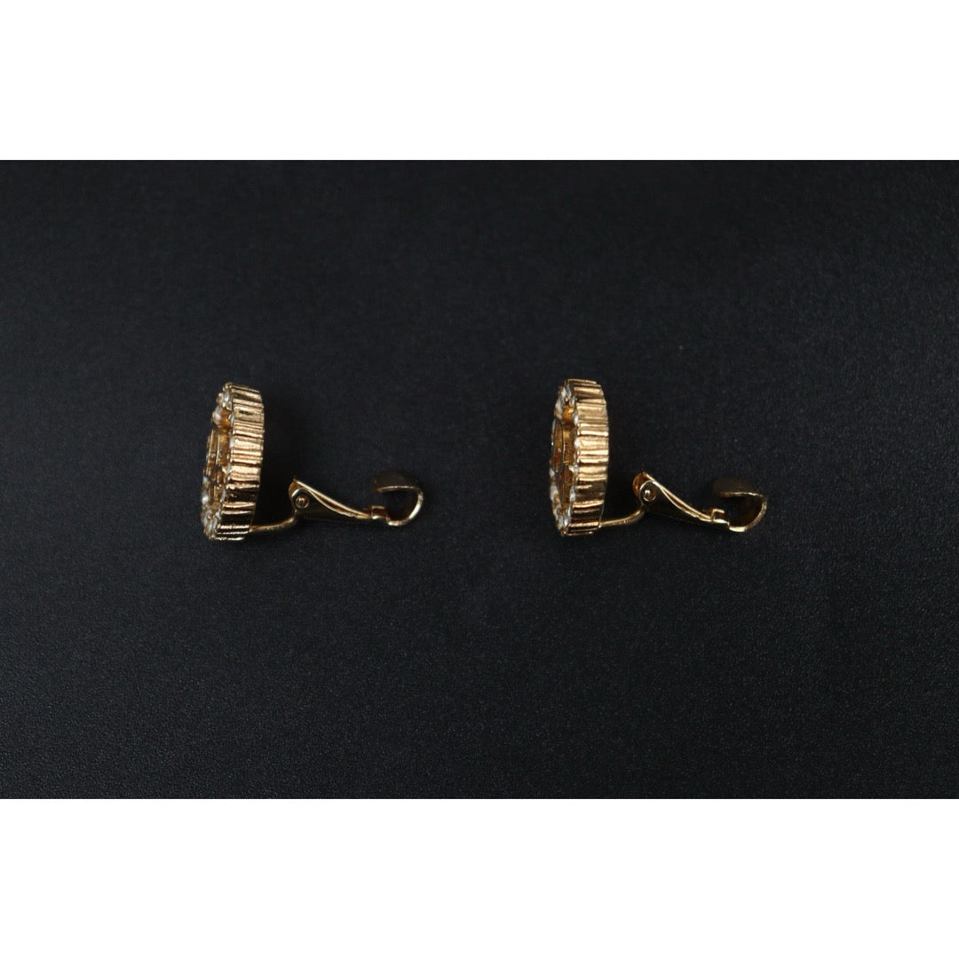 Very Good ( Rank A) ｜ Dior CD Rhinestone Earring ｜V25110613