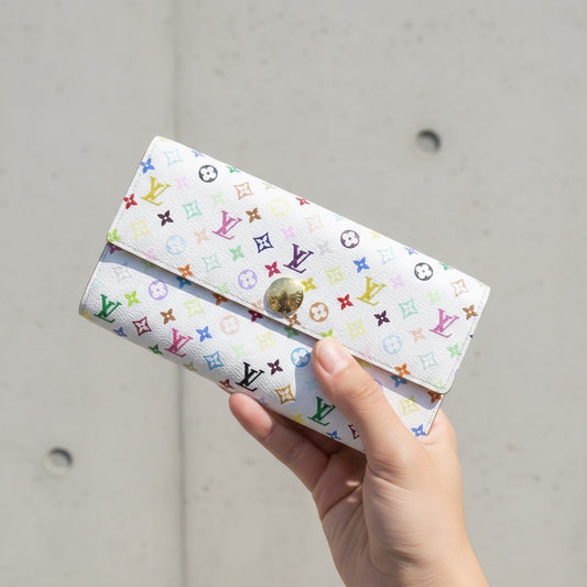 Include Entrupy Certificate of Authenticity｜Very Good ( Rank A)｜ Louis Vuitton Takashi Murakam Multi Monogram Long Style Wallet ｜S26062206