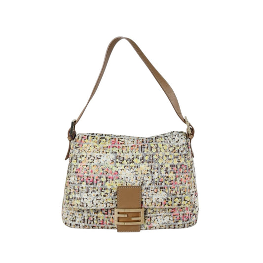 Include Entrupy Certificate of Authenticity｜Good ( Rank AB)｜ FENDI Zucca Mamma Baguette Floral Shoulder Bag Brown｜S26073108