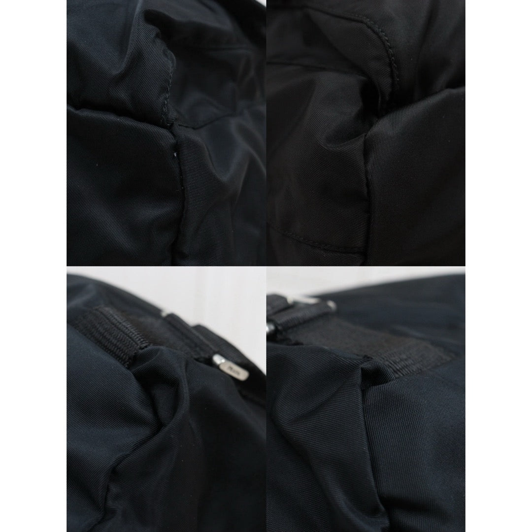 Include Entrupy Certificate of Authenticity｜Very Good ( Rank A) ｜Prada  Nylon Black Backpack Medium ｜26091405