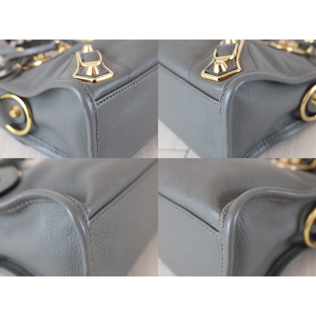 Very Good ( Rank A)｜Balenciaga Goatskin edge Mini Classic City Haze gray HandBag Shoulder Bag ｜X25112201