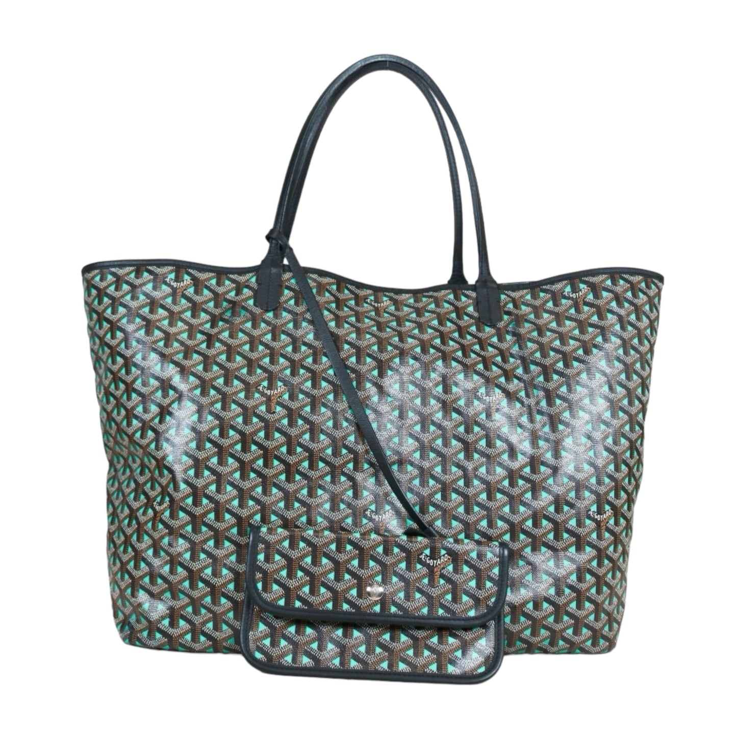 Rank A ｜ Goyard Saint-Louis GM Tote Bag Green｜S24071602