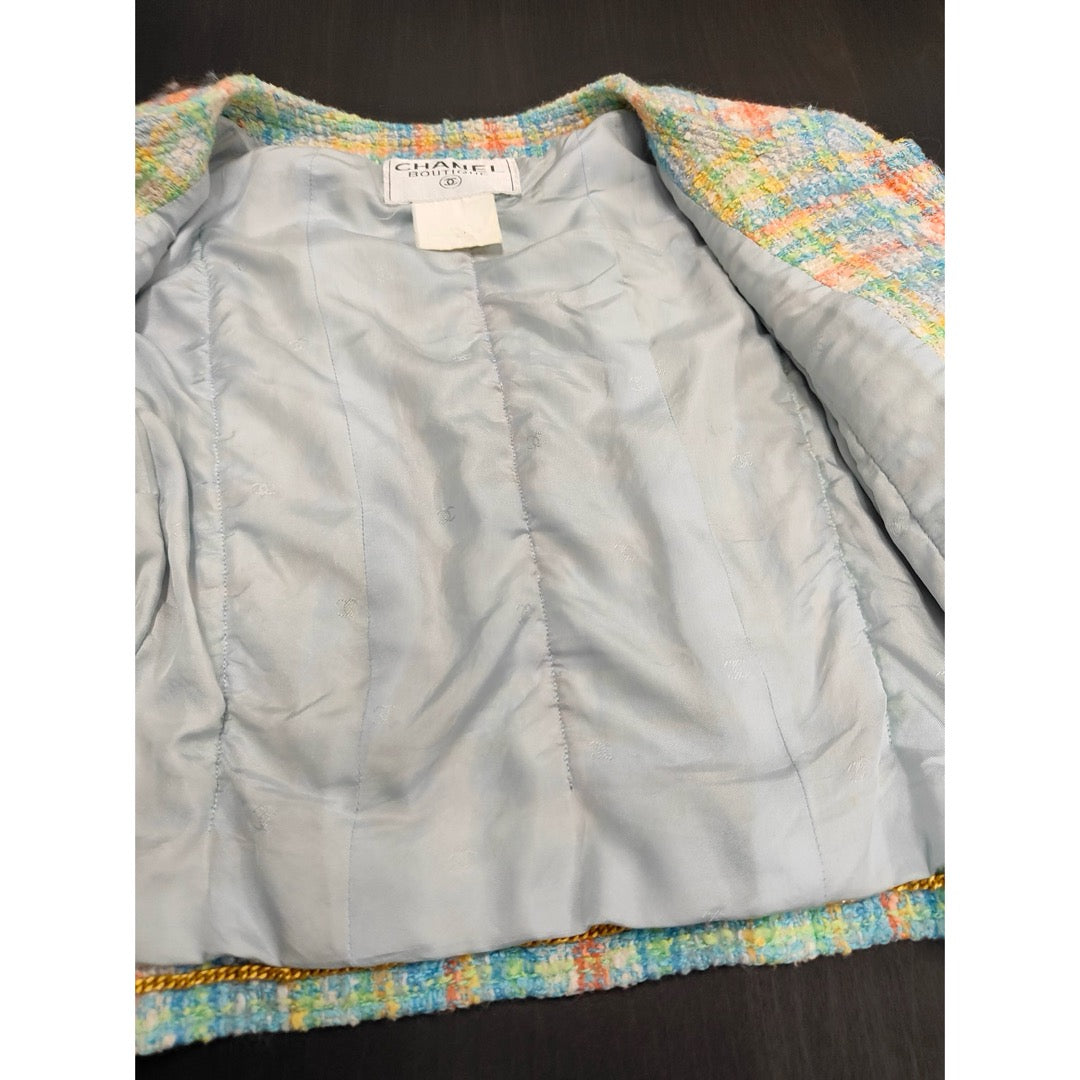 Very Good ( Rank A) ｜ CHANEL 97P Cotton Wool Boutique Coat 36 size  ｜W25102102