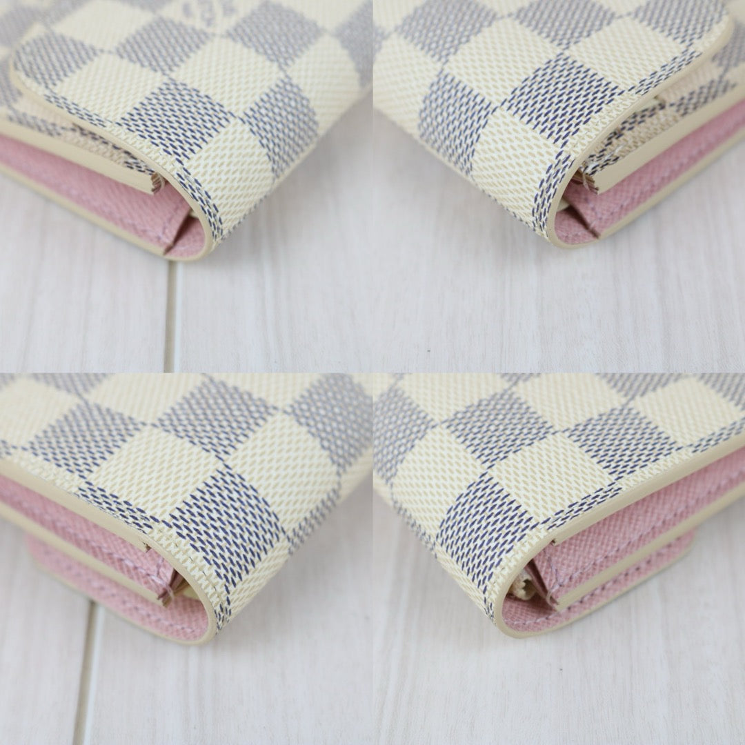 Include Entrupy Certificate of Authenticity｜Excellent（Rank SA）｜Full Set  Louis Vuitton Damier Azur  Emilie Wallet  ｜X26051712
