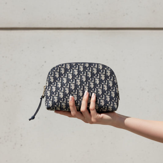 Include Entrupy Certificate of Authenticity｜Very Good ( Rank A)｜Dior Travel Oblique Cosmetic Pouch ｜S26042205