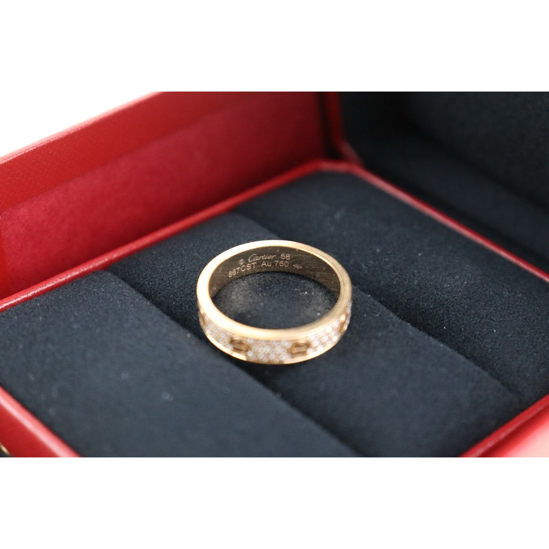 Very Good ( Rank A) ｜ Full Set Cartier Rose Gold Love Ring 58 Size ｜H25102401