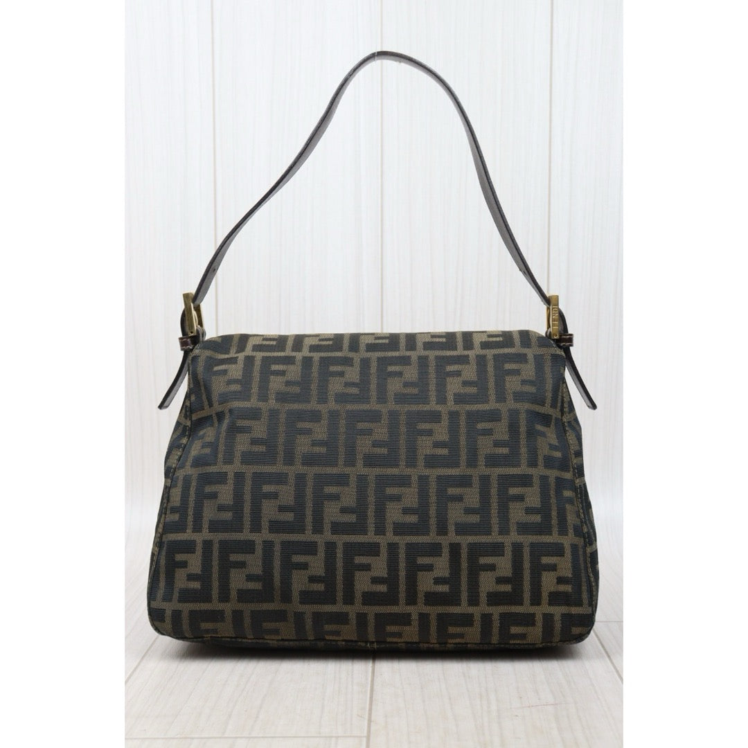 Good ( Rank AB) ｜ FENDI Zucca Mamma Baguette Shoulder Bag Gold Hardware｜S25042121