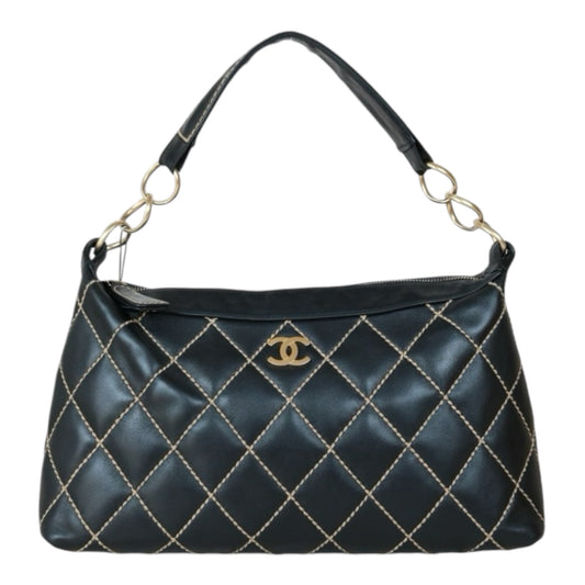 Good ( Rank AB)｜CHANEL Hobo Calf Leather Shoulder Bag  Made In 2003～2004Year｜W24090501