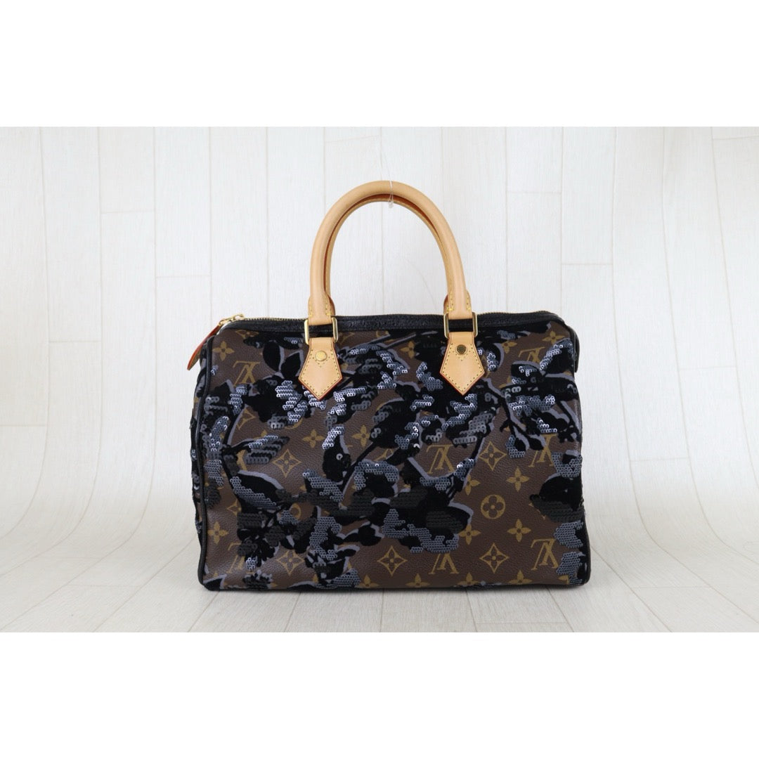 Include Entrupy Certificate of Authenticity｜Very Good ( Rank A)｜ Louis Vuitton Monogram Fleur De Jals 2010  speedy30 Limited Edition Hand Bag ｜S26062207