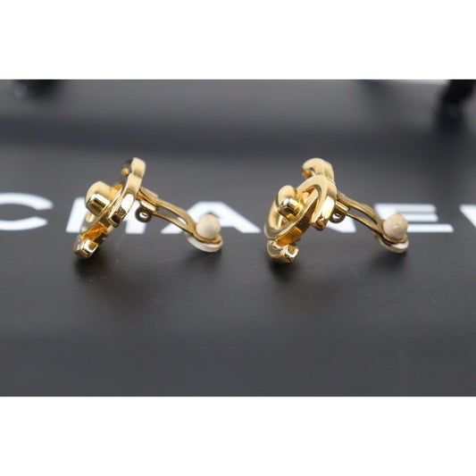 Rank A ｜CHANEL Vintage 18K Gold Plating Earrings  Made In 1995Year ｜24070514