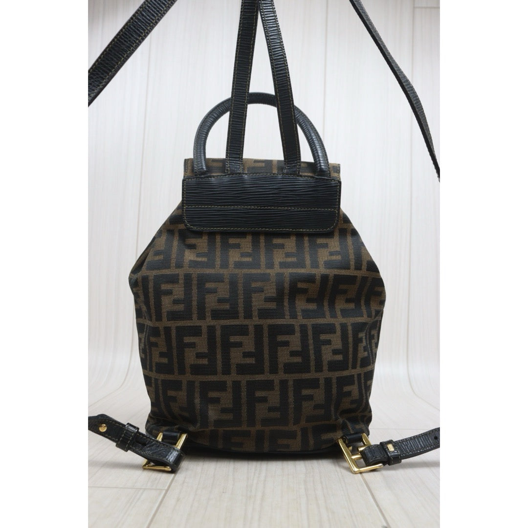 Include Entrupy Certificate of Authenticity｜Good ( Rank AB)｜ FENDI Mamma Mixed-leather Mini  Backpack｜S26080613
