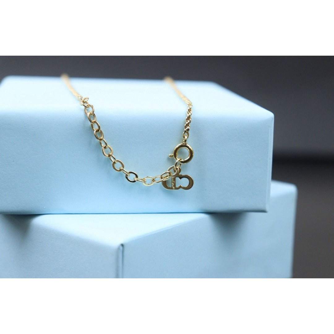 Very Good ( Rank A)｜ Dior CD Necklace Gold Plated ｜24072506