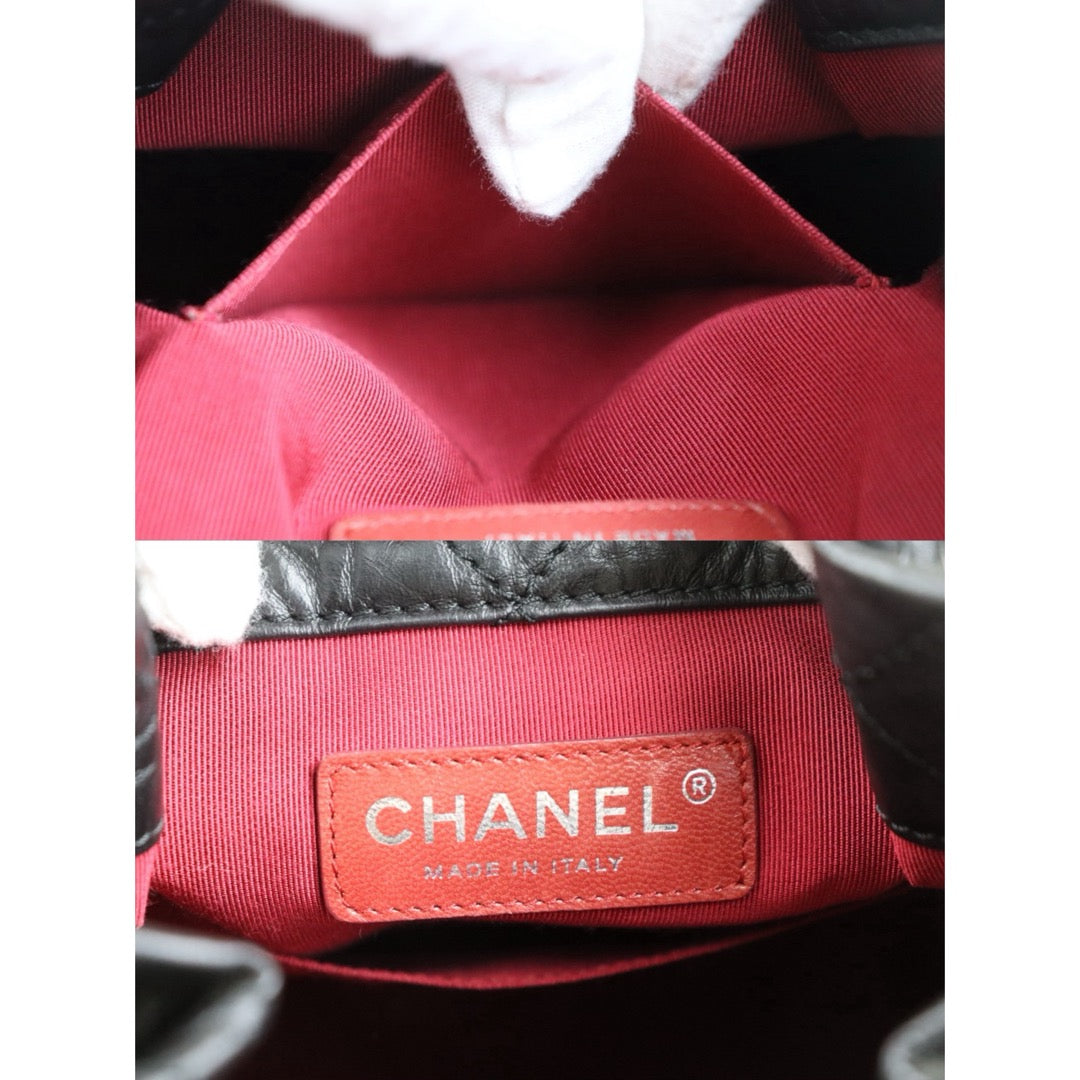 Include Entrupy Certificate of Authenticity｜Very Good ( Rank A)｜ CHANEL Gabrielle Calfskin Chain Backpack Black Made In 2017-2018Year｜S26072548