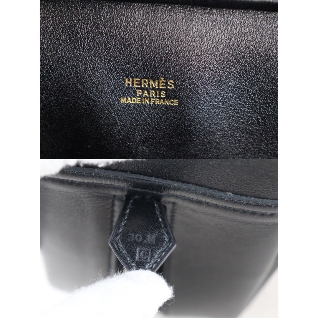 For Angie Leung Only｜Second installment｜Rank A｜ HERMES Plume 32 HandBag Black ｜V23080102