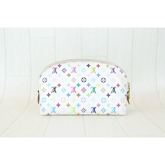 Good ( Rank AB) ｜LV Monogram Multicolor White Cosmetic Pouch｜H24092801