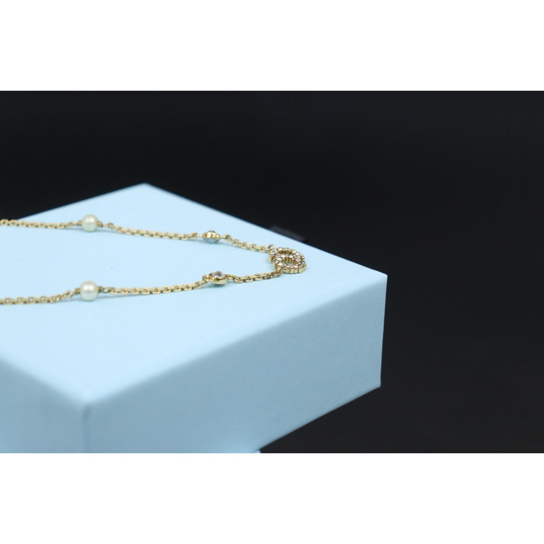 Good ( Rank AB) ｜ Dior CD  Rhinestone Necklace ｜V25121111