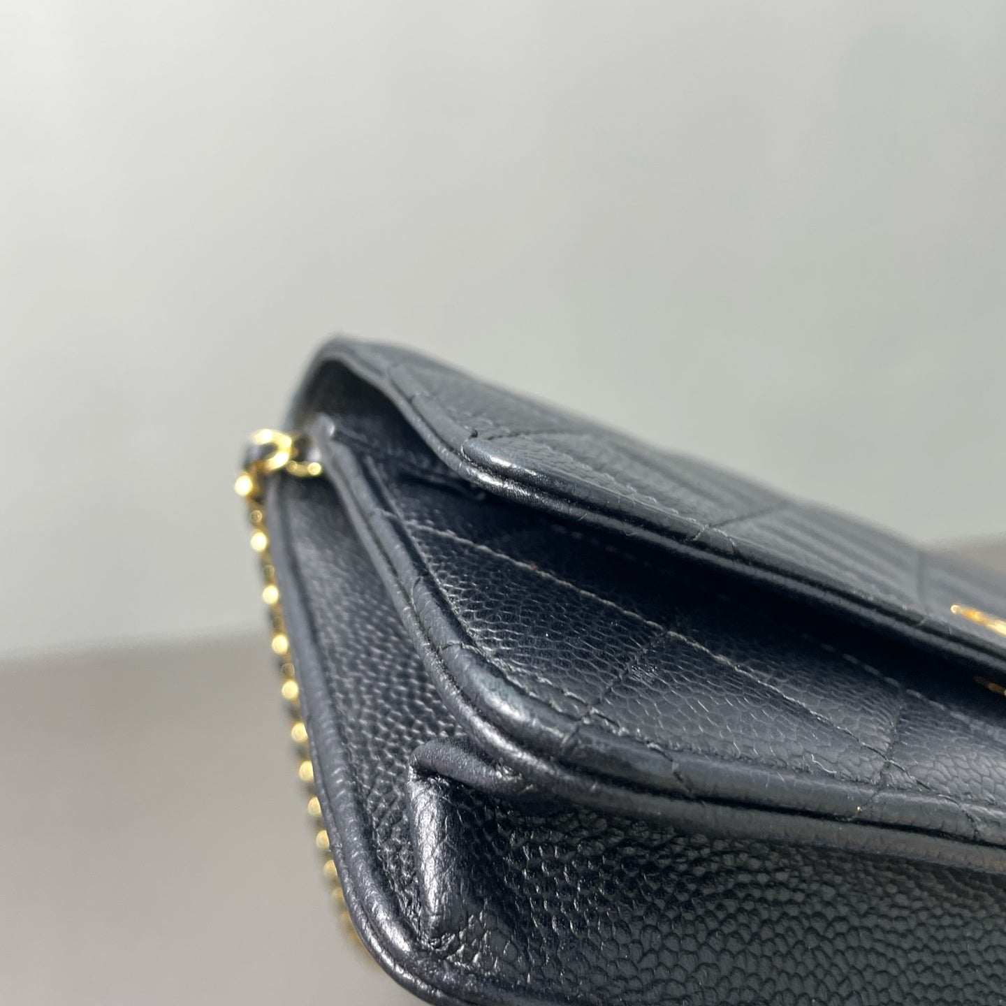 Third installment 3/4｜ CHANEL Matrasse Chain Caviar Skin WOC19 Shoulder Bag Black Made In 2018Year