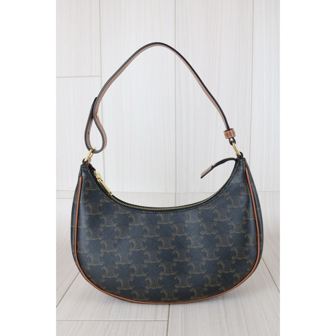 Very Good ( Rank A) ｜ CELINE Macadam AVA Triomphe Canvas Shoulder Bag｜S25112302