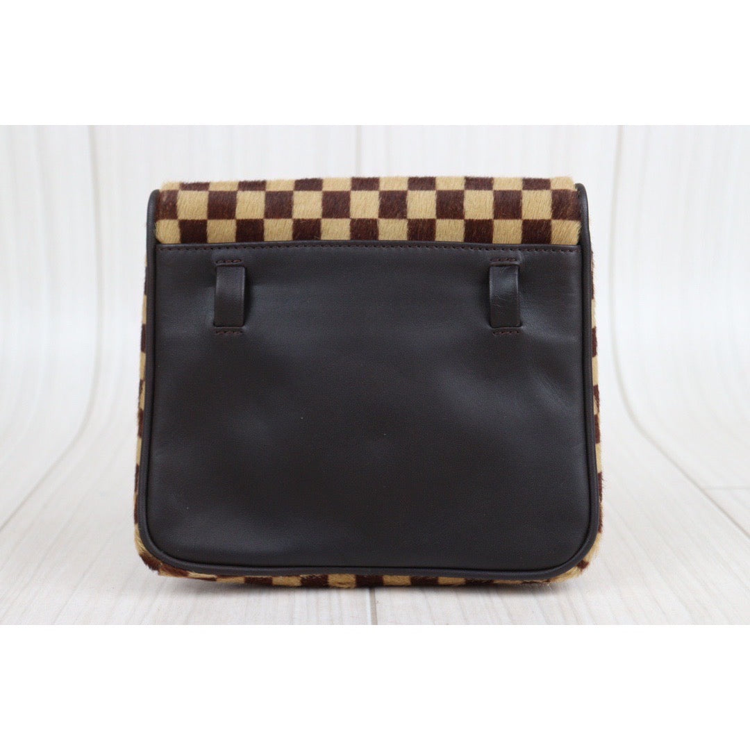 Rank A｜ LV Gazelle Damier Sauvage Halaco Shoulder Bag Brown ｜23103104