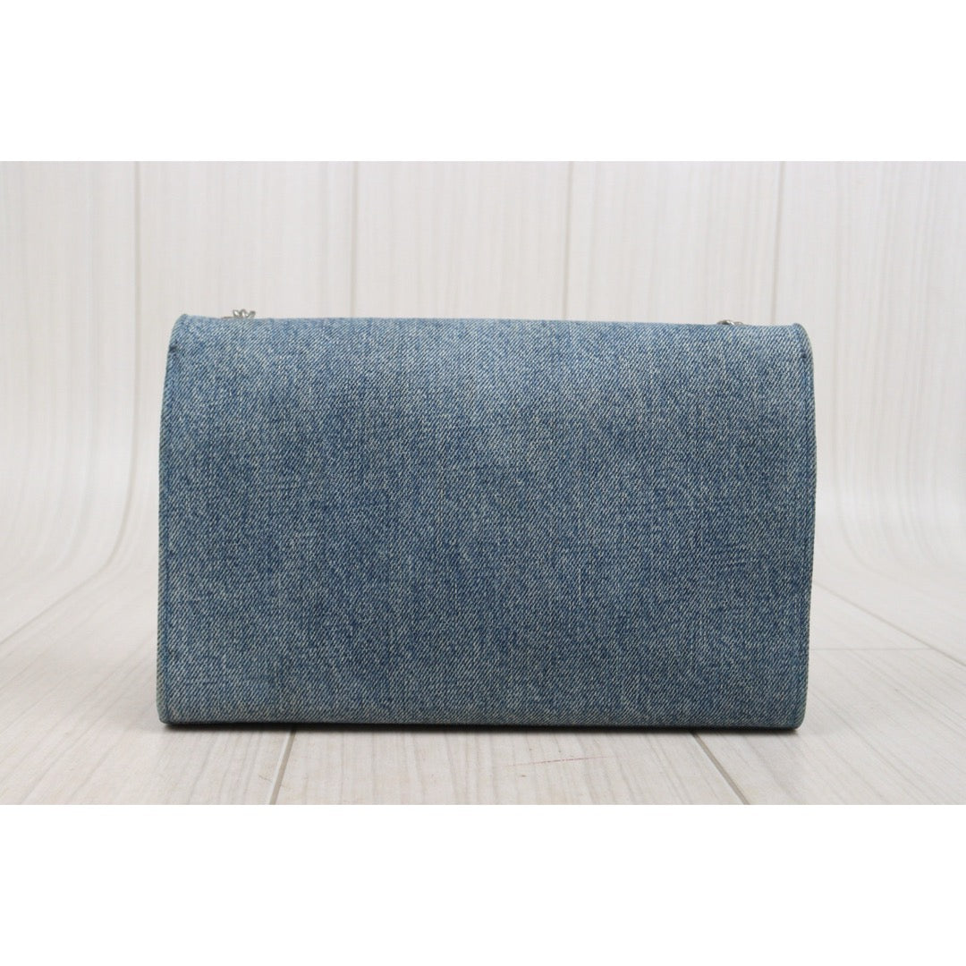 Good ( Rank AB)｜  Saint Laurent YSL Denim Chain Shoulder Bag ｜P25101309