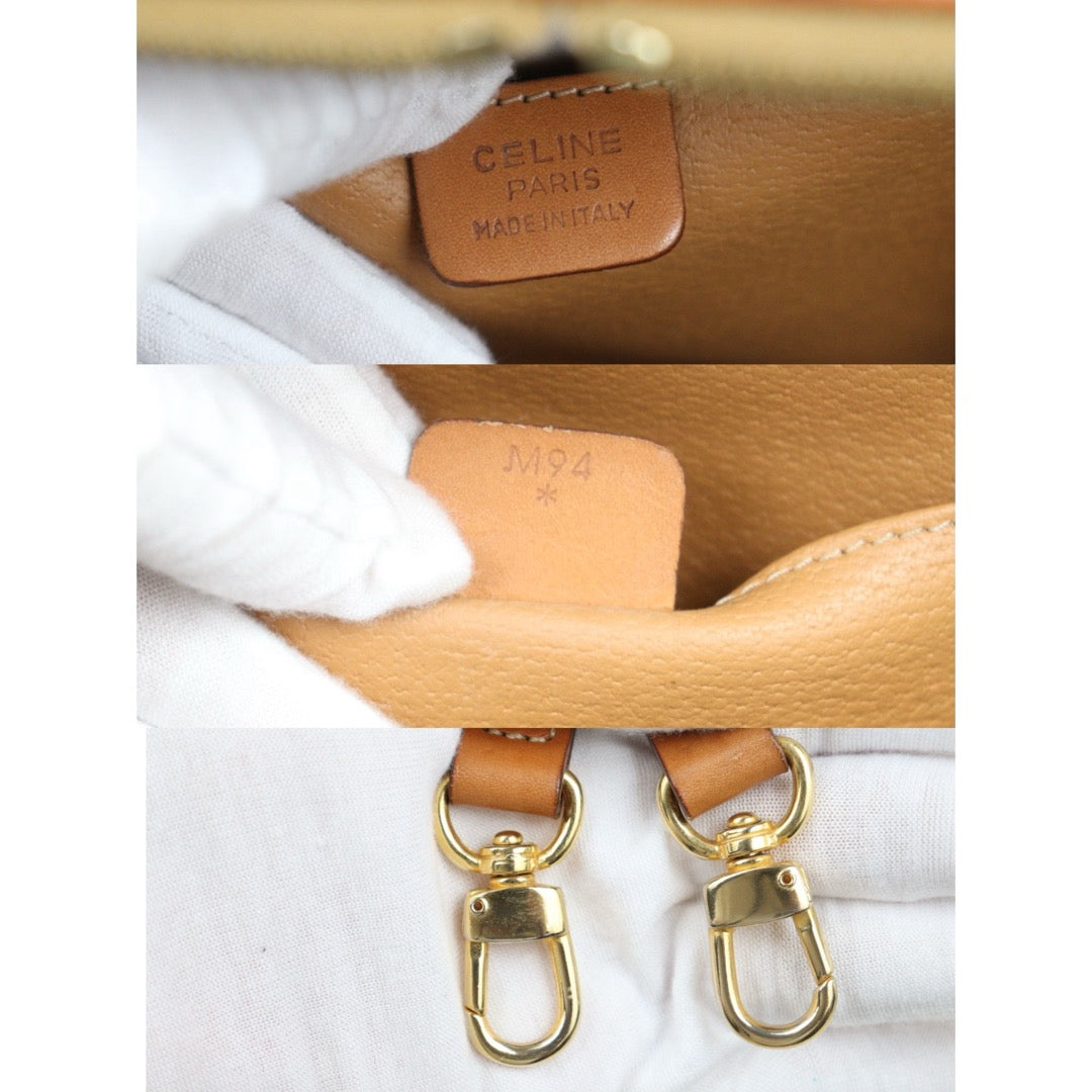 Good ( Rank AB)｜ CELINE Macadam Vanity Handbag With Shoulderstrap｜25100609