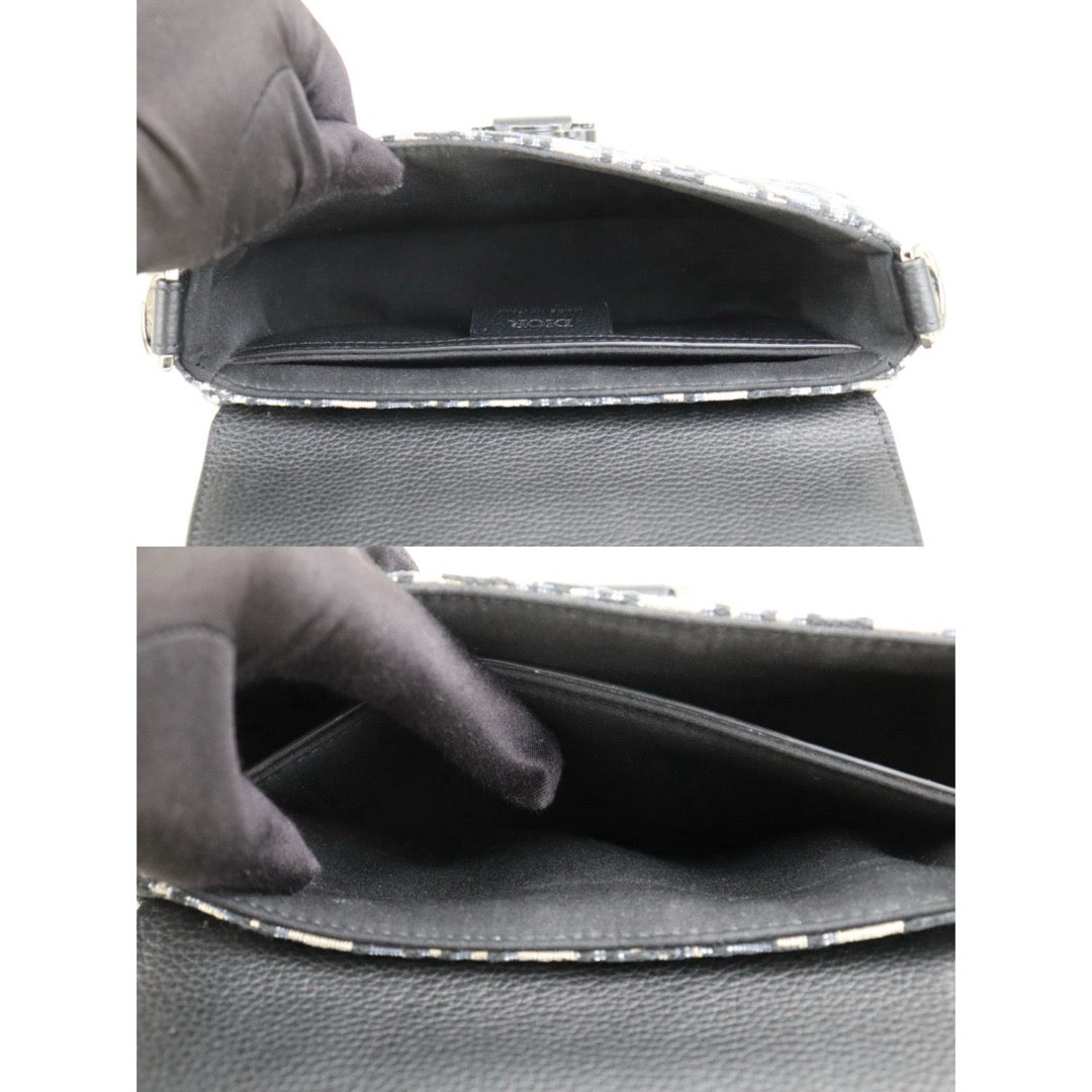 Very Good ( Rank A)｜   Dior Trotter Saddle Mini Shoulder Bag  Navy｜S25062312