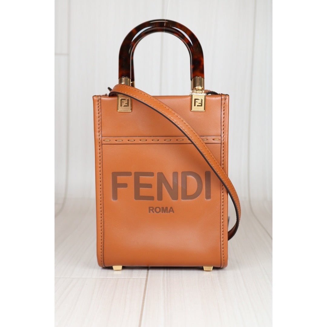 Very Good ( Rank A)｜ FENDI Sunshine MINI Tote Bag Shoulder Bag  ｜S24071503