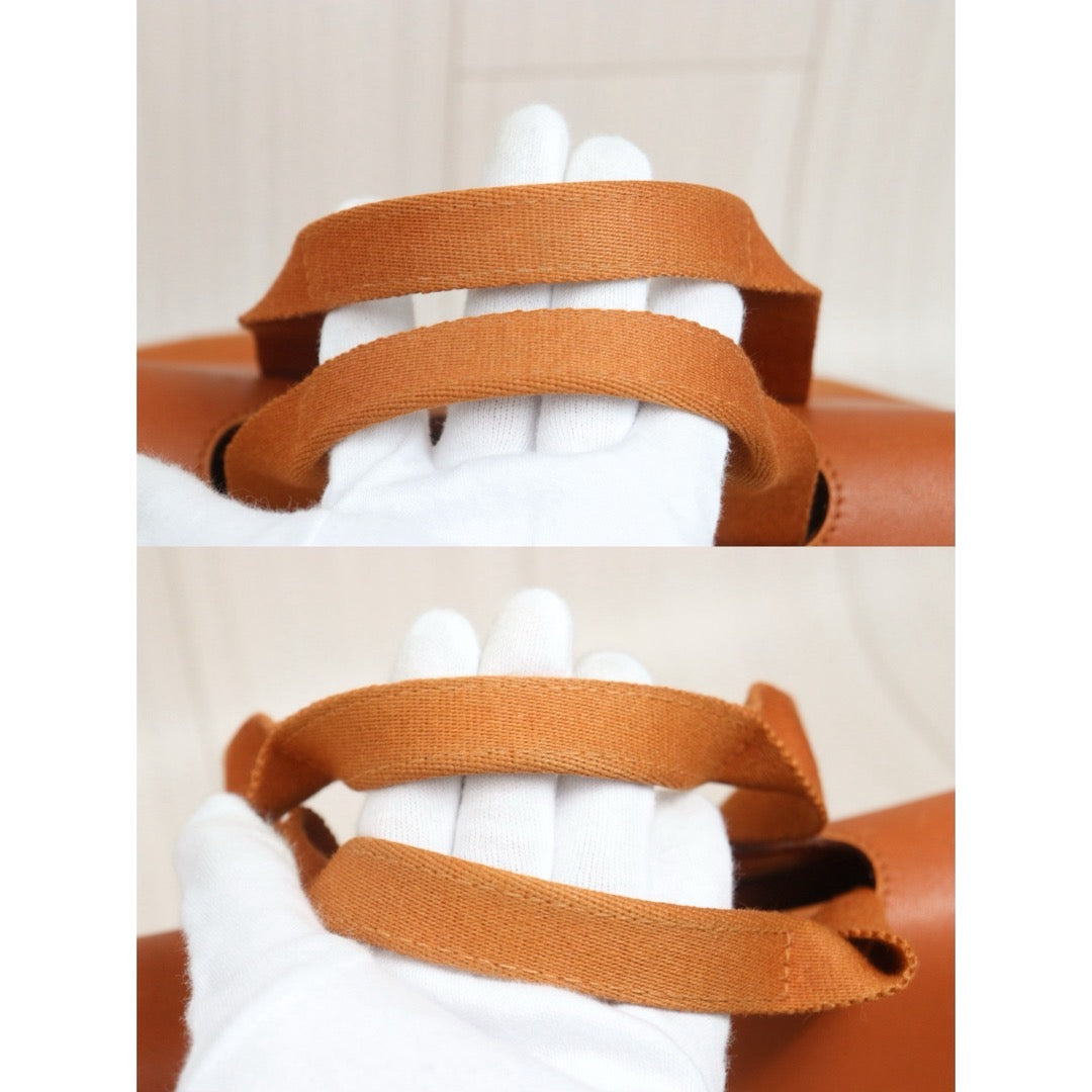 Include Entrupy Certificate of Authenticity｜Good ( Rank AB)｜ HERMES Valparaiso  Orange Canvas Hand Bag  PM｜26081901