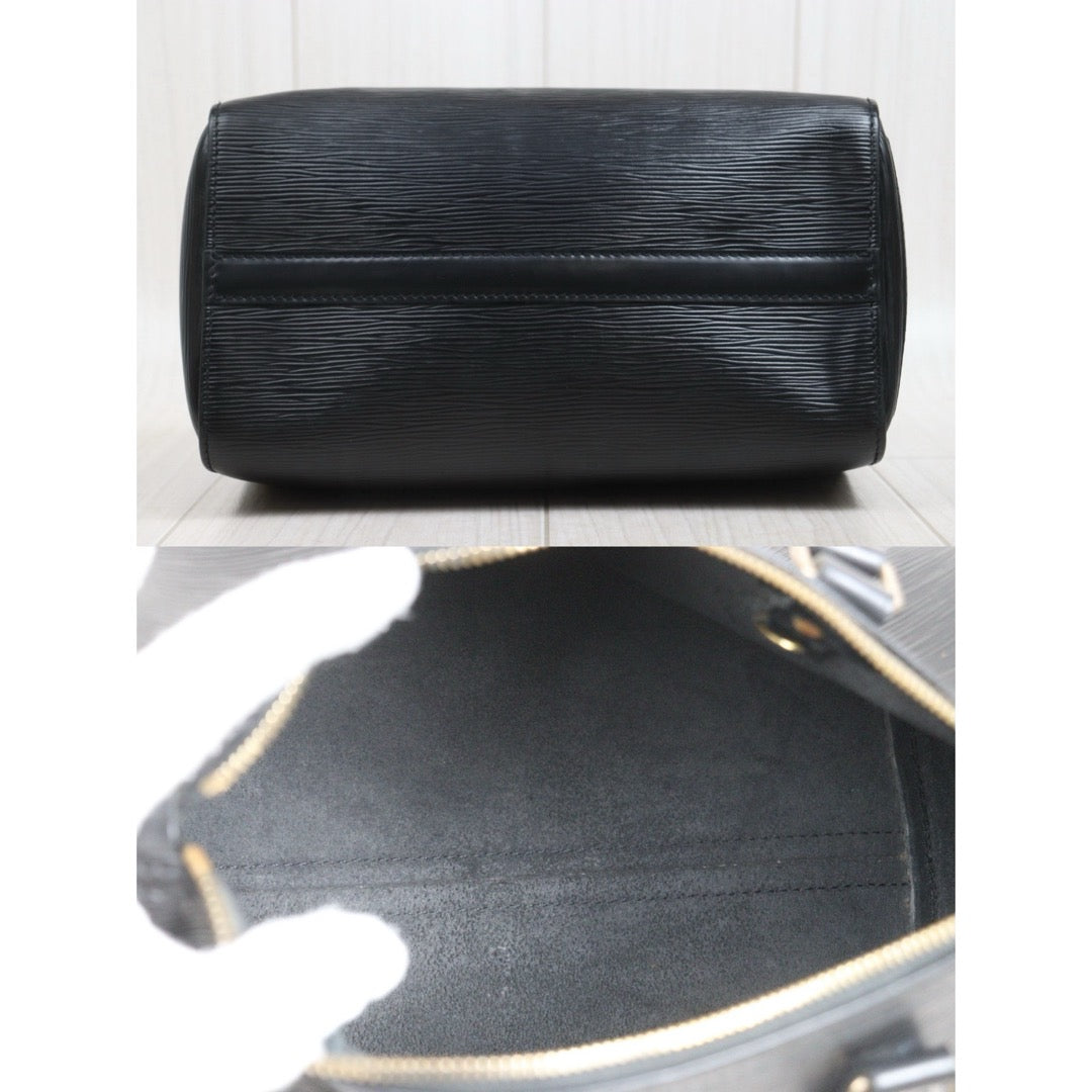 Include Entrupy Certificate of Authenticity｜Good ( Rank AB)｜Louis Vuitton Epi Speedy 25 Hand Bag Black｜26071303