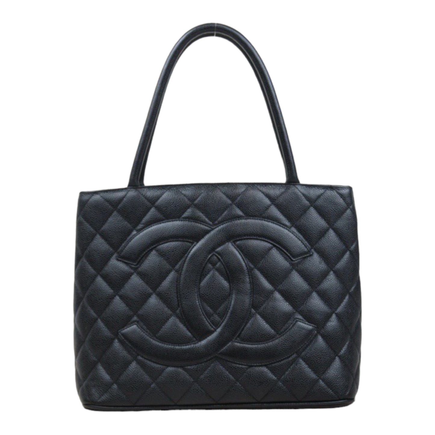 Rank A｜ CHANEL Caviar Skin Leather Calf Leather Tote Bag Made In 2000～2002Year｜24040804