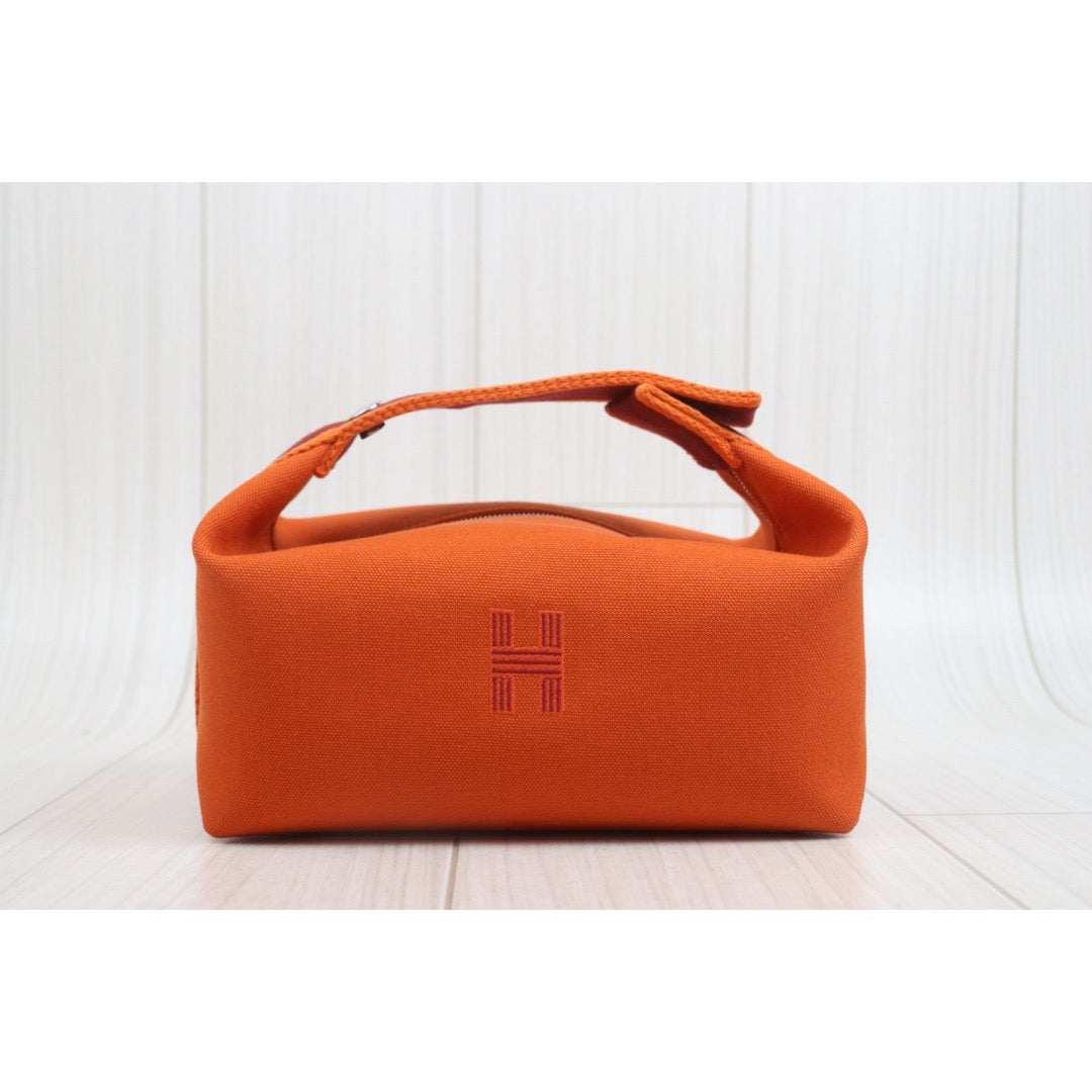 Include Entrupy Certificate of Authenticity｜Very Good ( Rank A)｜ HERMES Bride-a-Brac PM Handbag Orange Feu｜26100604