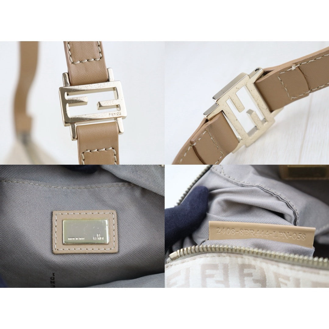 Good ( Rank AB) ｜ FENDI Zucca Mamma Baguette Shoulder Bag Beige｜H25090810