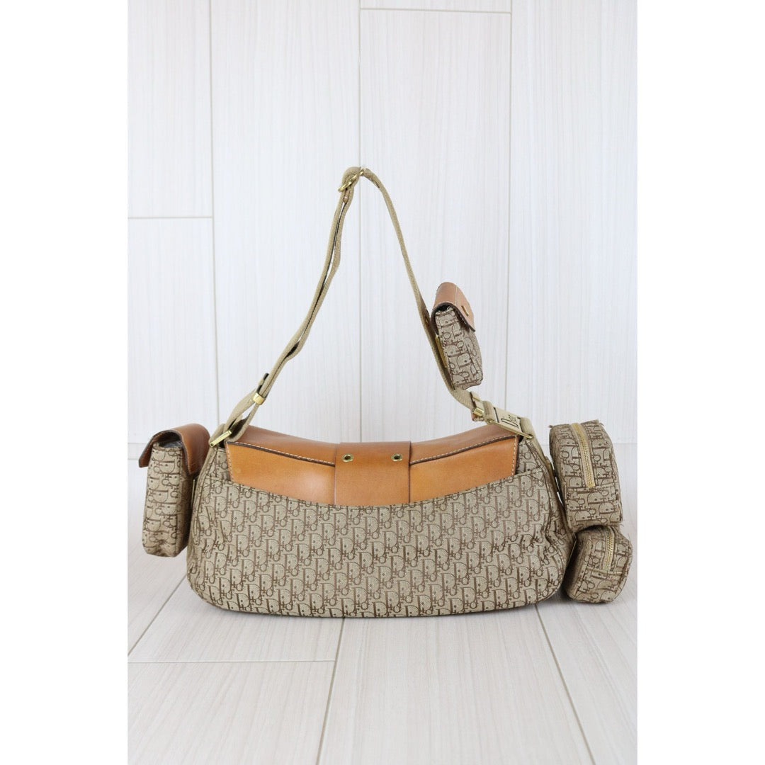 Good ( Rank AB)｜ Dior Punk Canvas Khaki Shoulder Bag ｜S25120401
