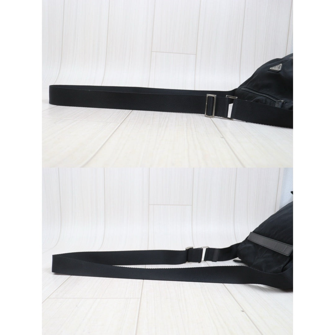 Include Entrupy Certificate of Authenticity｜Good ( Rank AB) ｜Prada  Nylon Black Shoulder Bag｜26101904