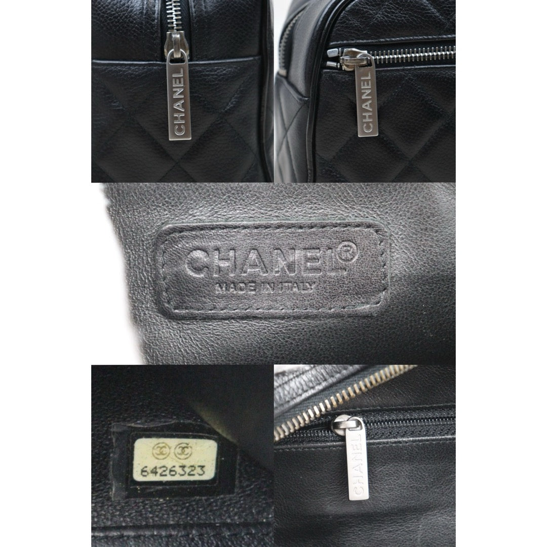 Very Good ( Rank A) ｜CHANEL Calf Skin Bowling Bag Hand Bag Made In 2000～2002Year｜P24092405