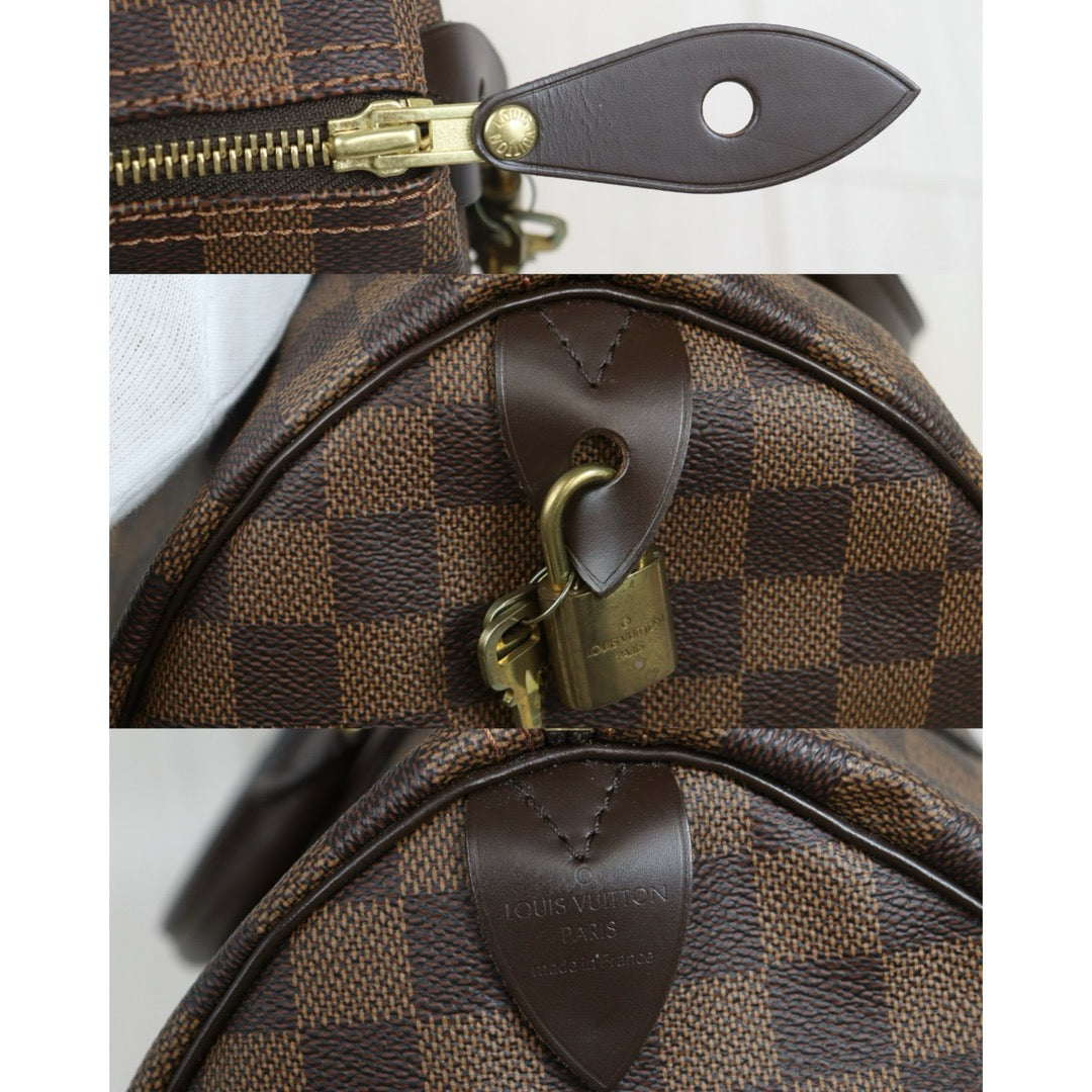 Include Entrupy Certificate of Authenticity｜Very Good ( Rank A) ｜ Louis Vuitton Damier Speedy 30 Hand Bag ｜S26080612