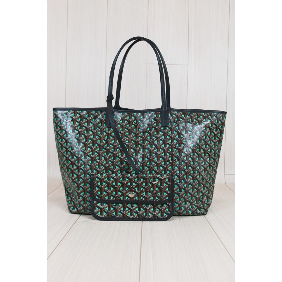 Rank A ｜ Goyard Saint-Louis PM Tote Bag Green｜S24071603