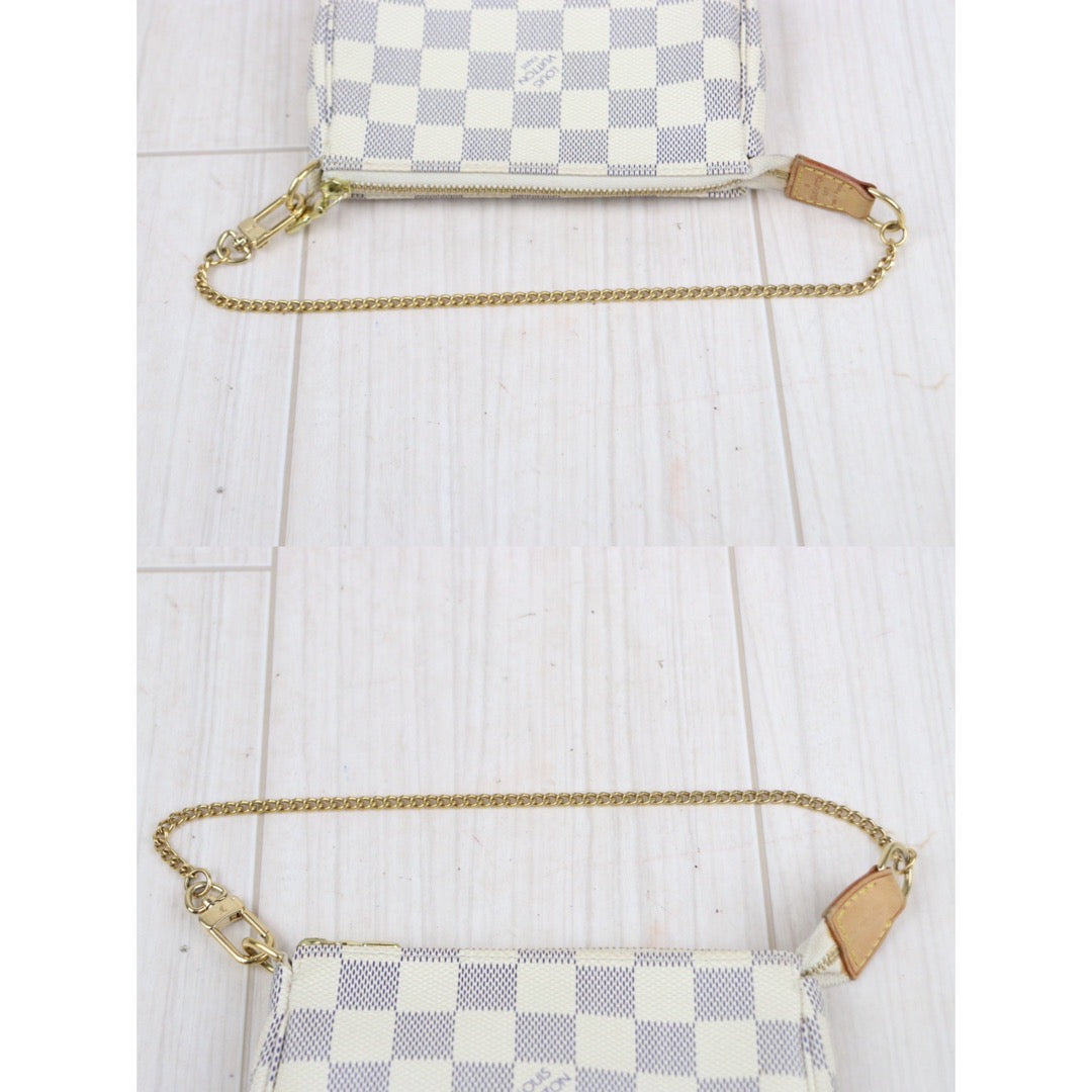 Rank AB ｜ LV Mini Pochette Accessoir White｜24011621