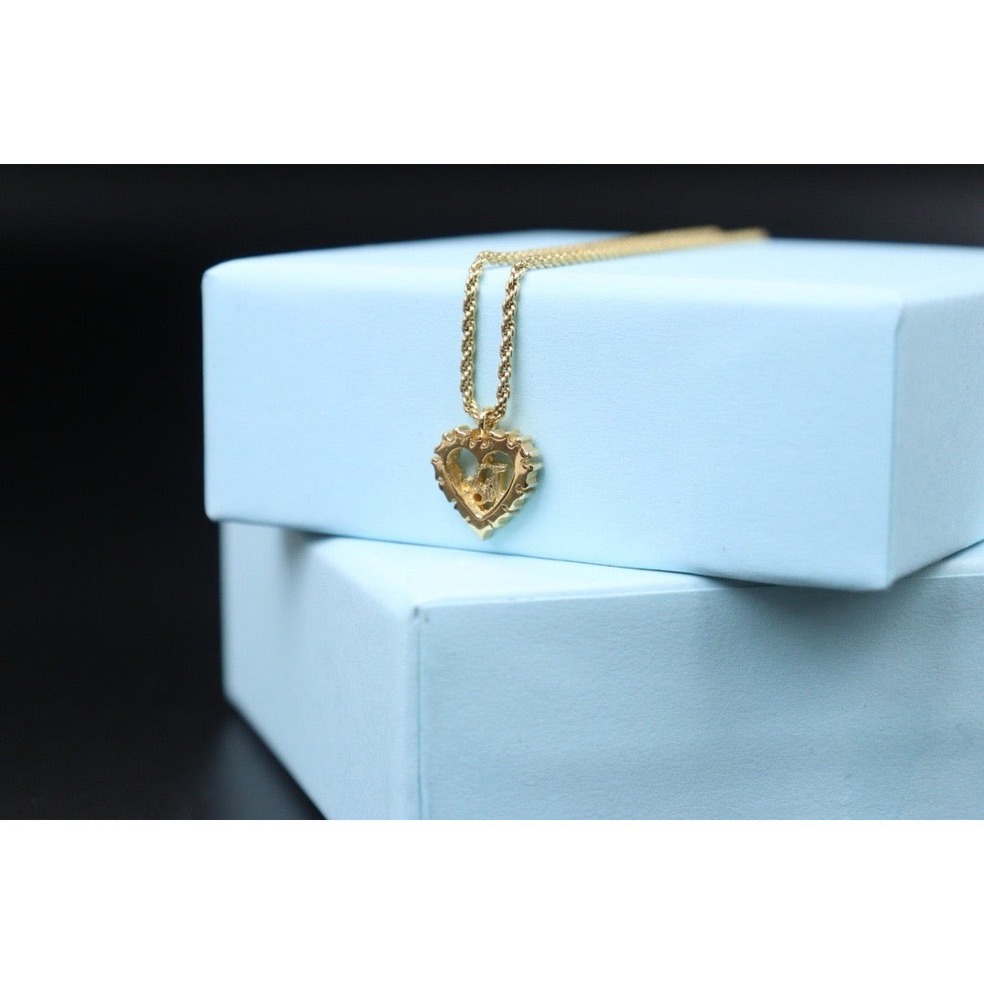 Very Good ( Rank A) ｜ Dior Heart Rhinestone Necklace ｜24090514