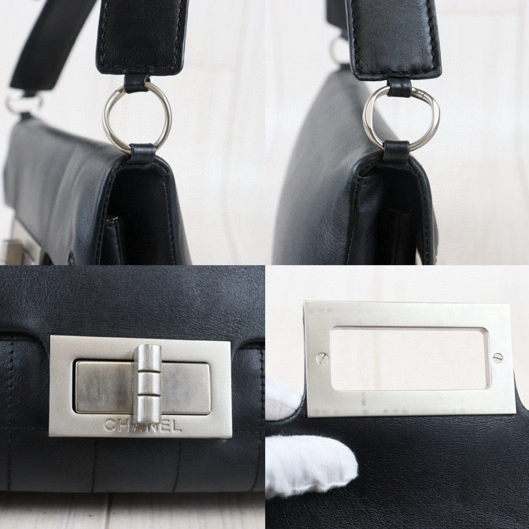 Good ( Rank AB)
｜ CHANEL Lamb Skin 2.55 Matelasse Black Shoulder Bag Made in 2003-2004Year｜Y24082605