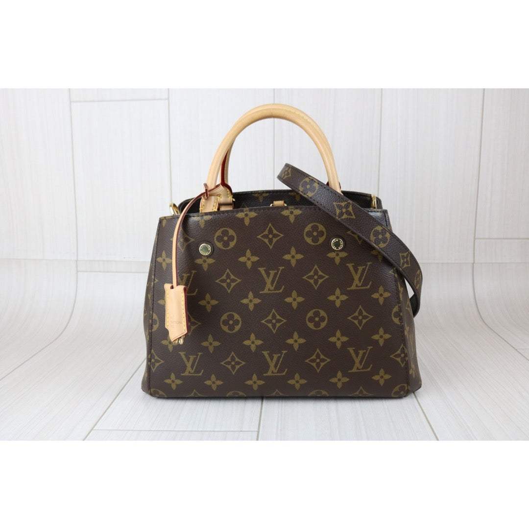 Include Entrupy Certificate of Authenticity｜Very Good ( Rank A)｜ Louis Vuitton Monogram Montaigne BB Hand Bag Shoulder Bag ｜X26041416
