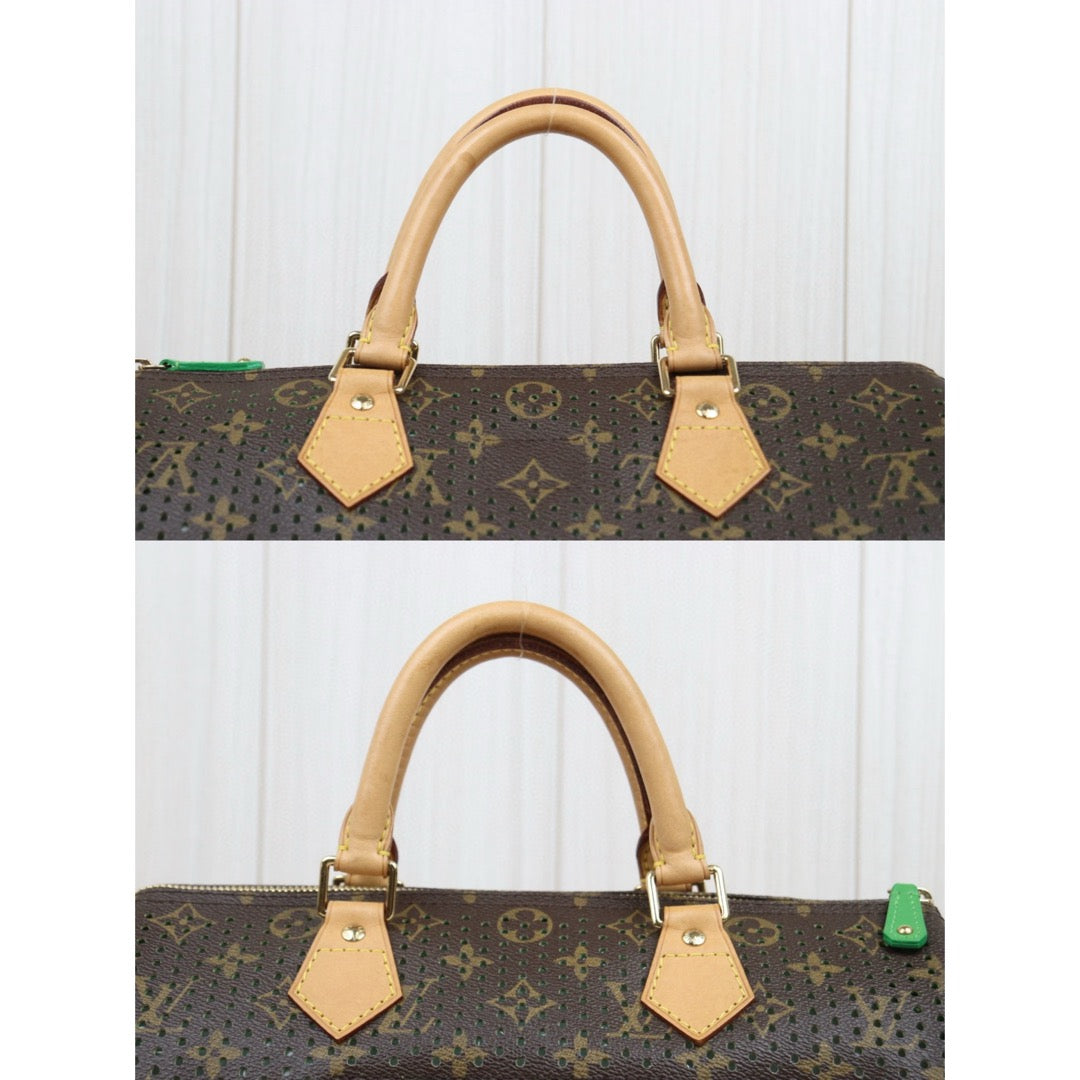 Good ( Rank AB) ｜ LV Monogram Hollow Design  Speedy 30 Hand Bag Green Limited edition｜25051902