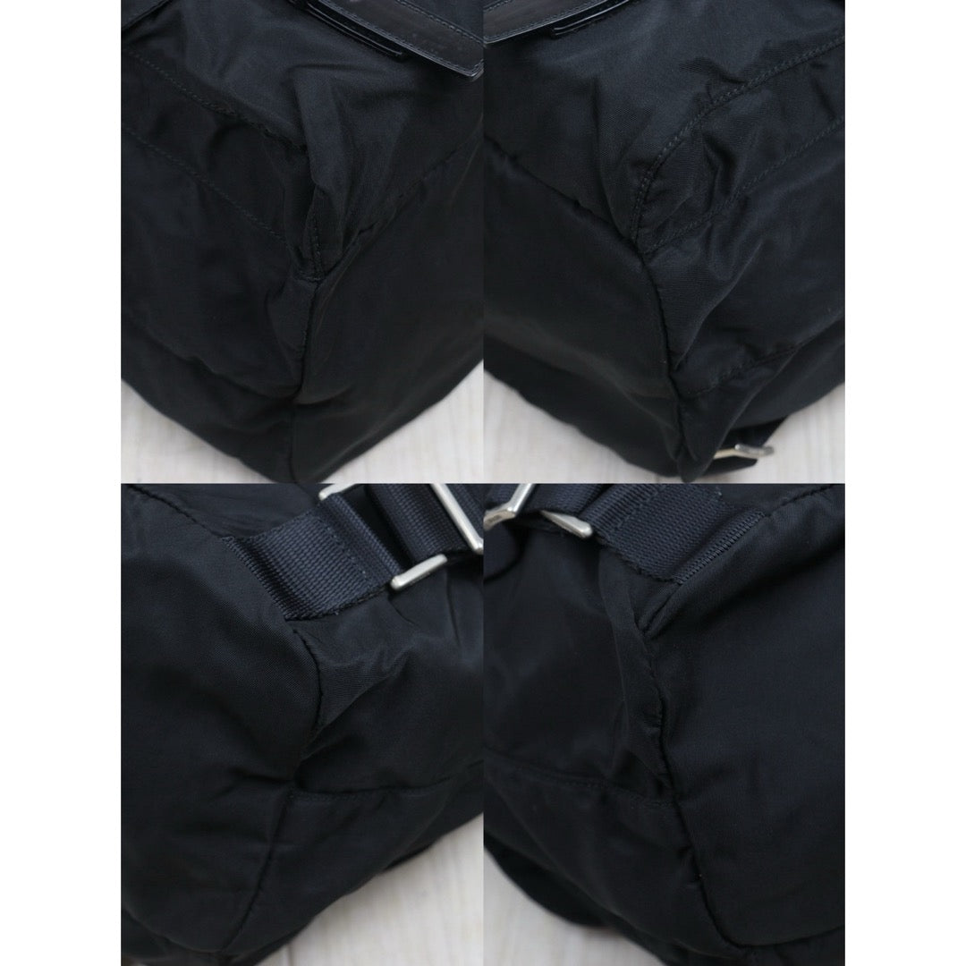 Include Entrupy Certificate of Authenticity｜Good ( Rank AB) ｜Prada  Nylon Black Backpack Medium｜26062602