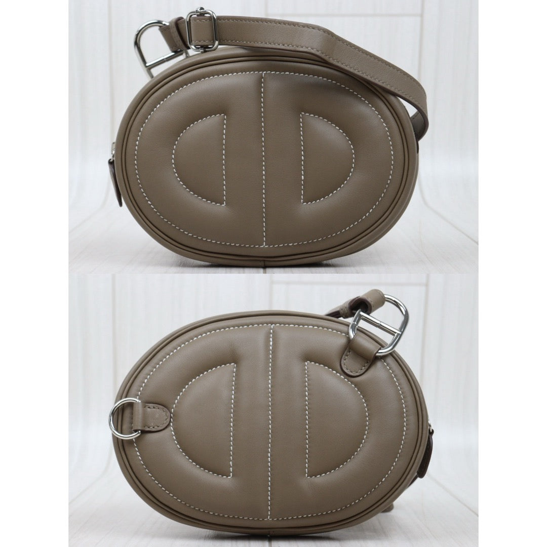 Very Good ( Rank A) ｜ Hermes In-The-Loop Swift Leather Waist Bag Sling Backbag Etoupe Gray｜V25070205